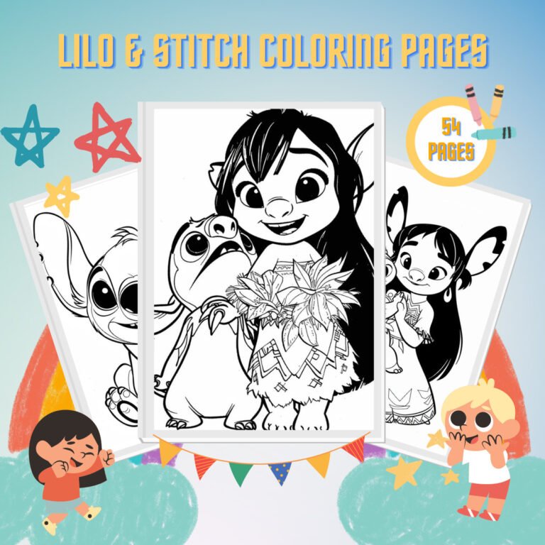 Lilo Stitch Ausmalbilder F R Kinder Kostenlose Ausdrucke