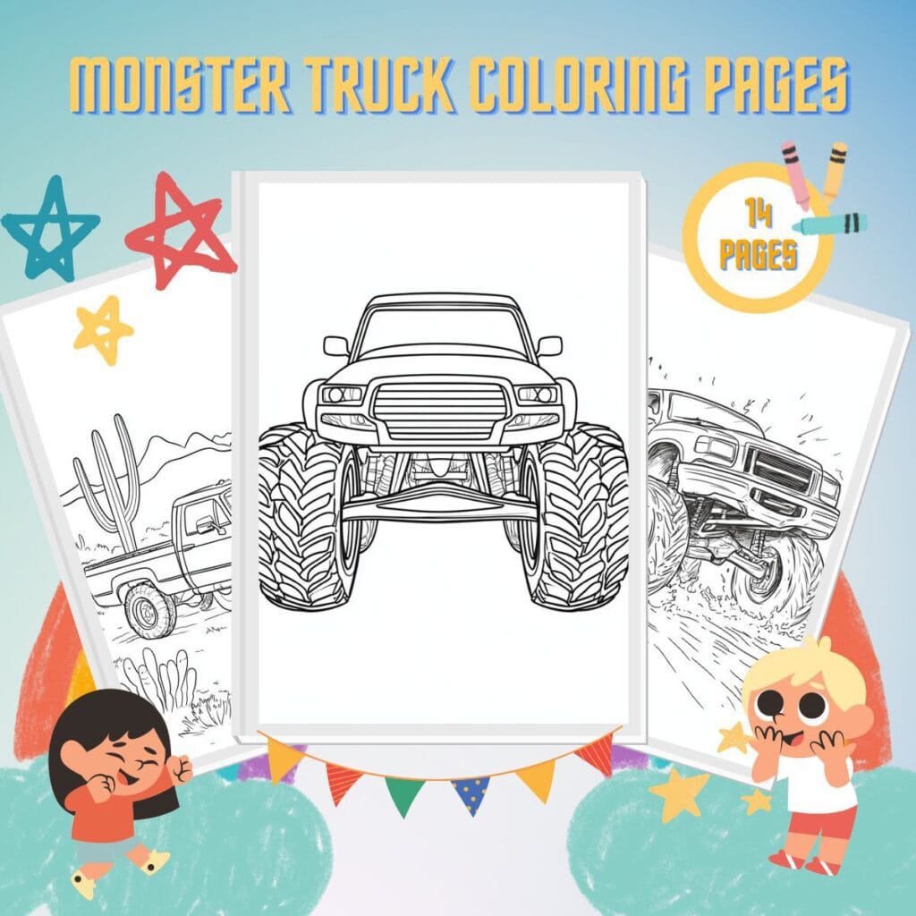 14 Coloriage Monster Truck Imprimables Gratuits