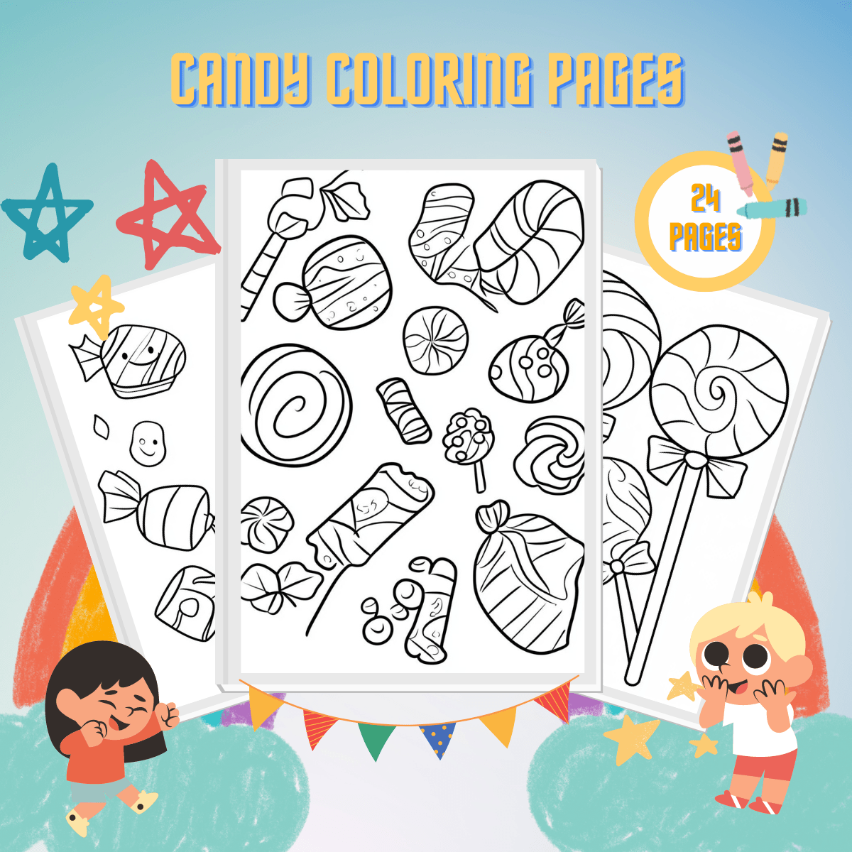 Dibujos De Caramelos Para Colorear Dulces Para Ni Os Creativos