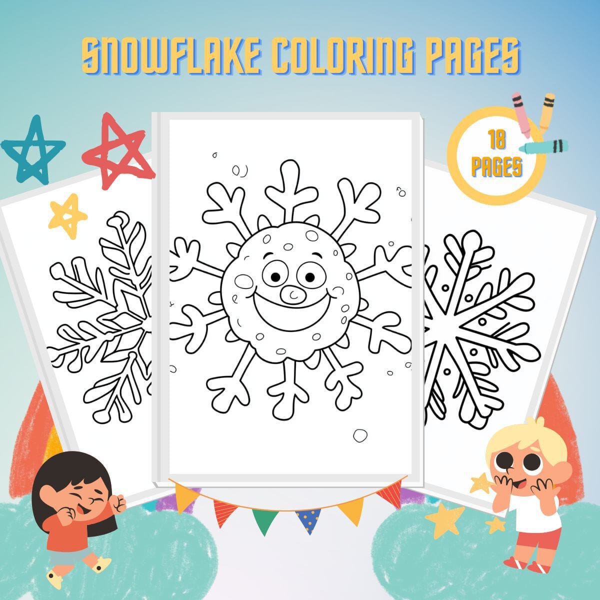 Dibujos De Copos De Nieve Para Colorear Descarga Gratuita