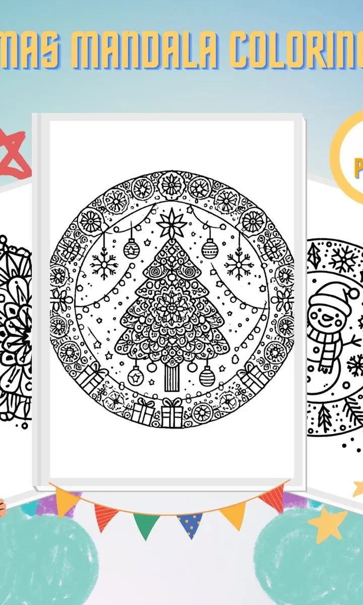 Mandalas De Natal Para Colorir