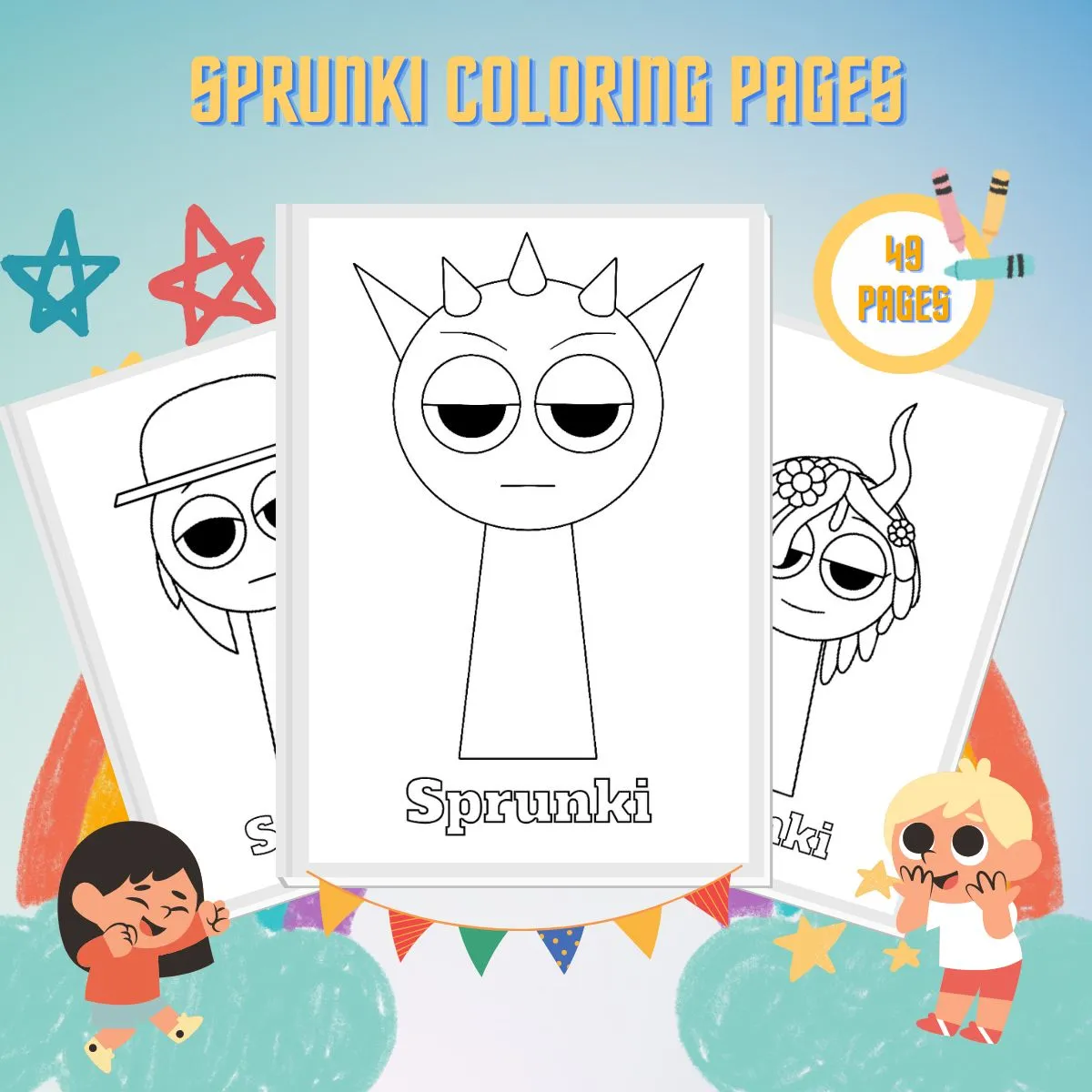 Sprunki Para Colorear Imprimibles Gratis Sscoloring