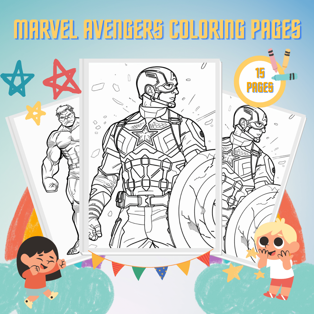 Free Marvel Colouring Pages