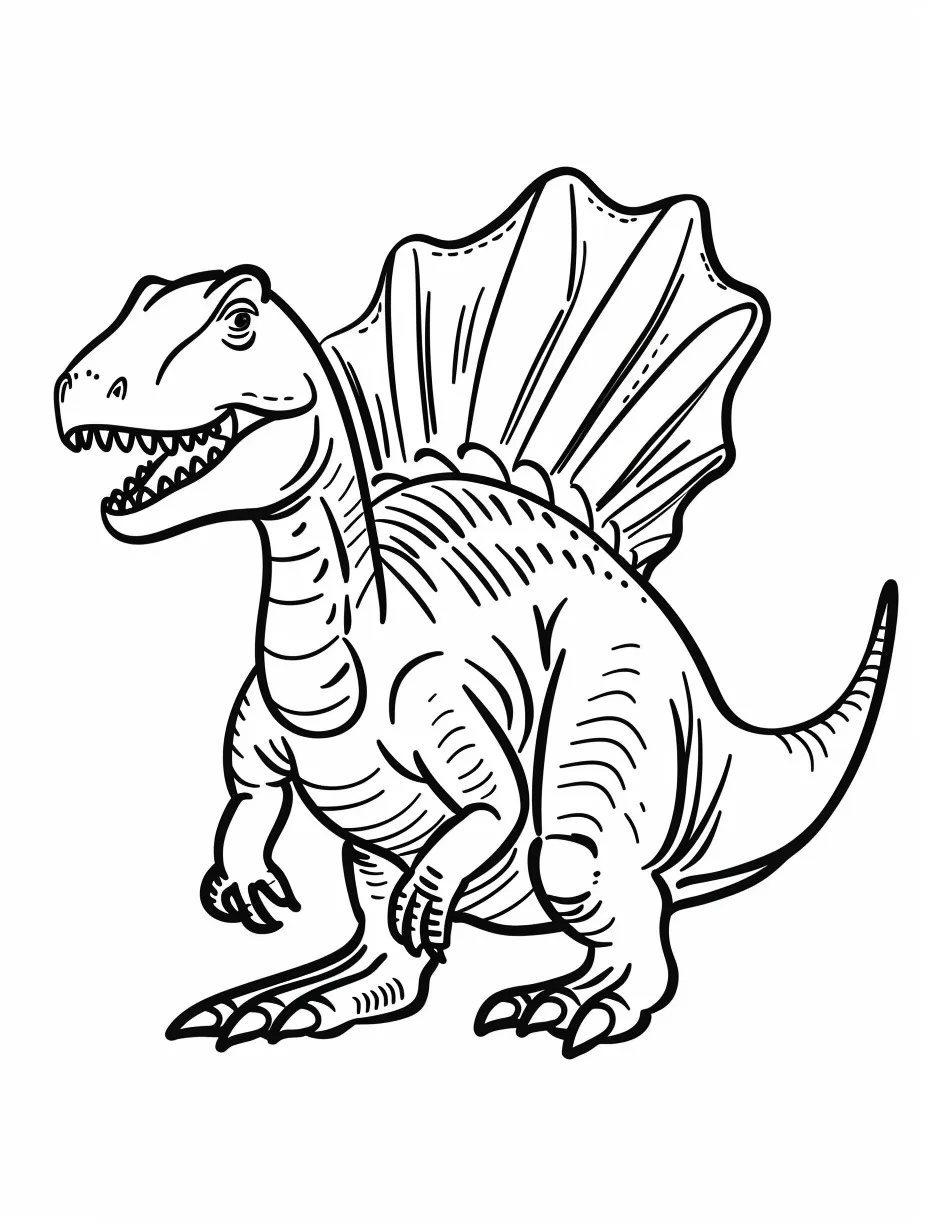 coloring pages for Spinosaurus