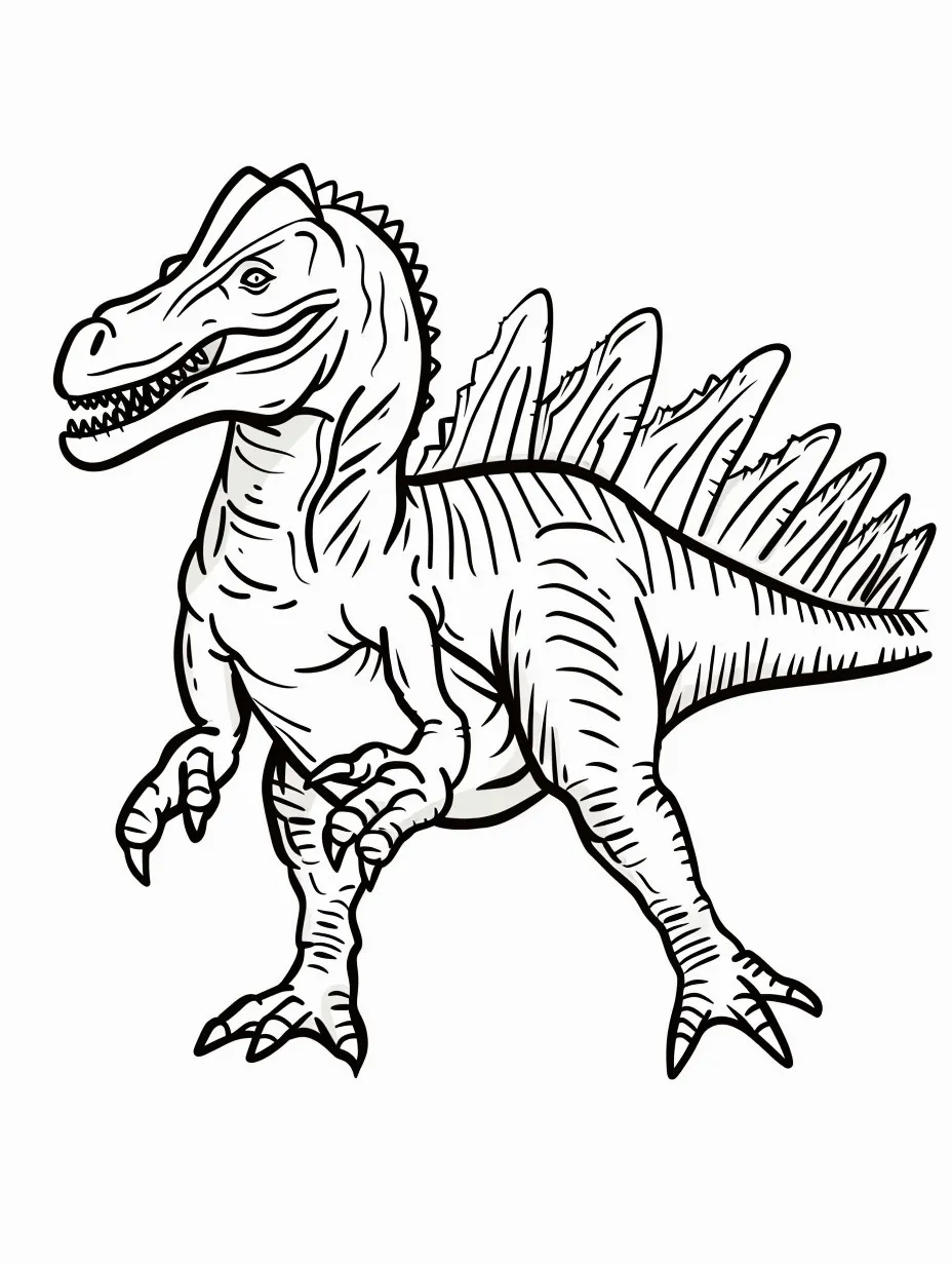 free Spinosaurus printable coloring pages 1