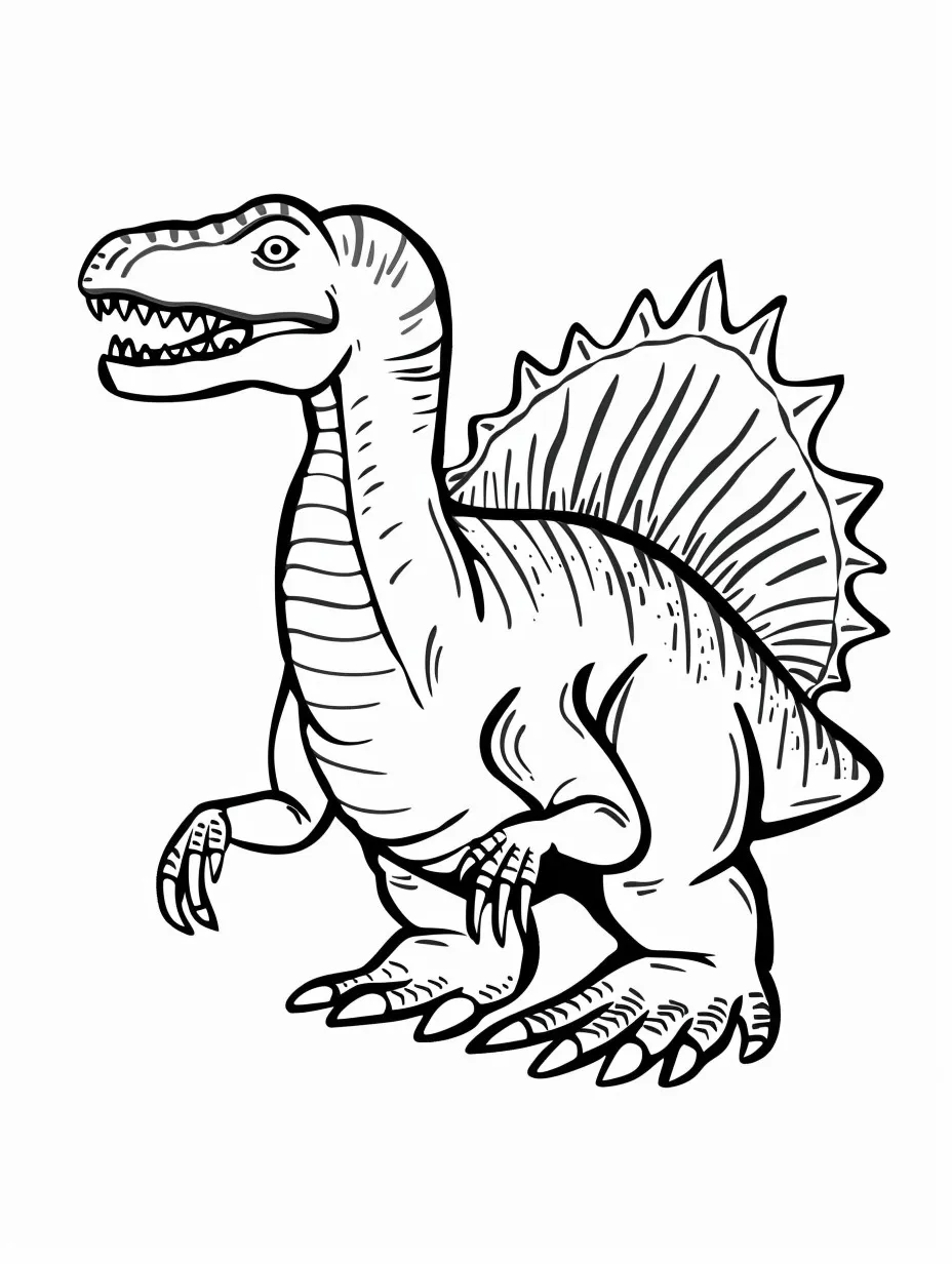 Spinosaurus coloring pages for adults