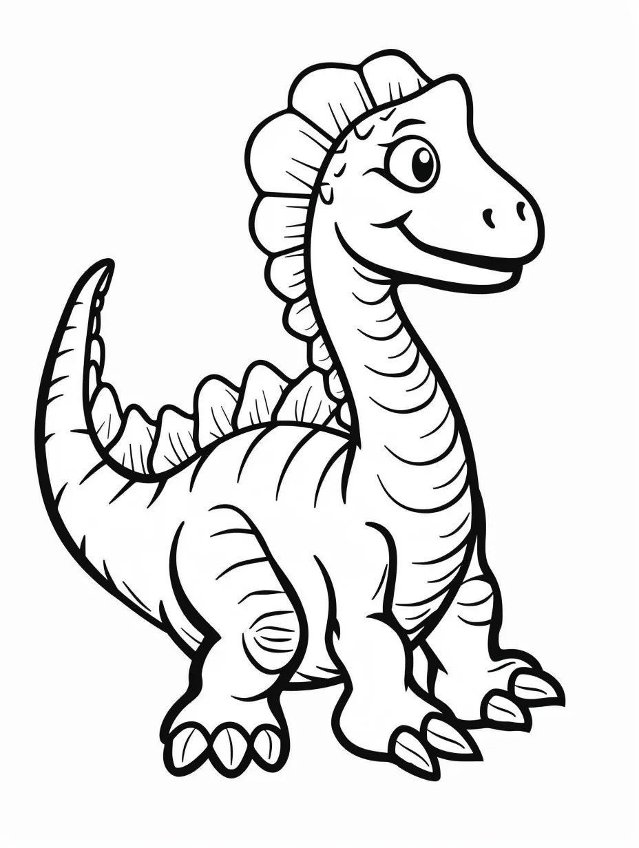 Cute Spinosaurus coloring pages