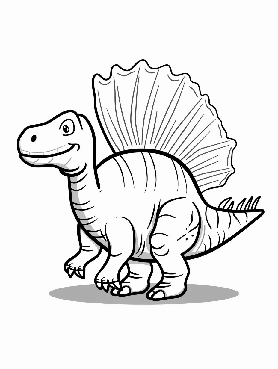 free Spinosaurus tree coloring pages