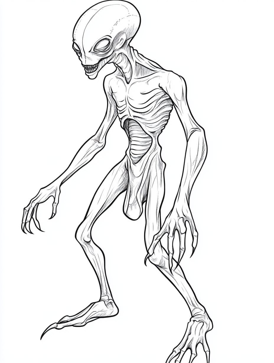 33 Alien Coloring Pages (Free PDF Printables) - SSColoring