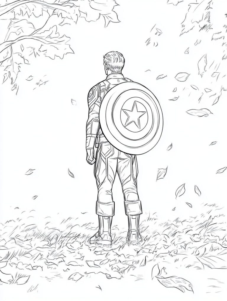27 Captain America Coloring Pages Free PDF Printables