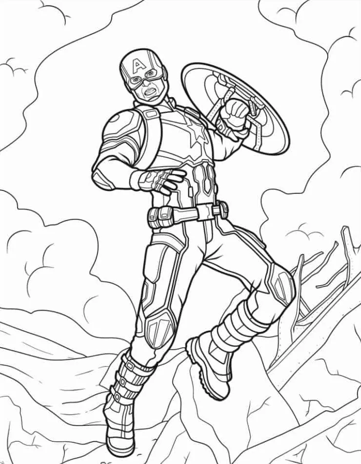 Captain America Coloring Pages 10_result