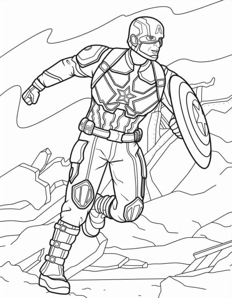 Captain America Coloring Pages 12_result