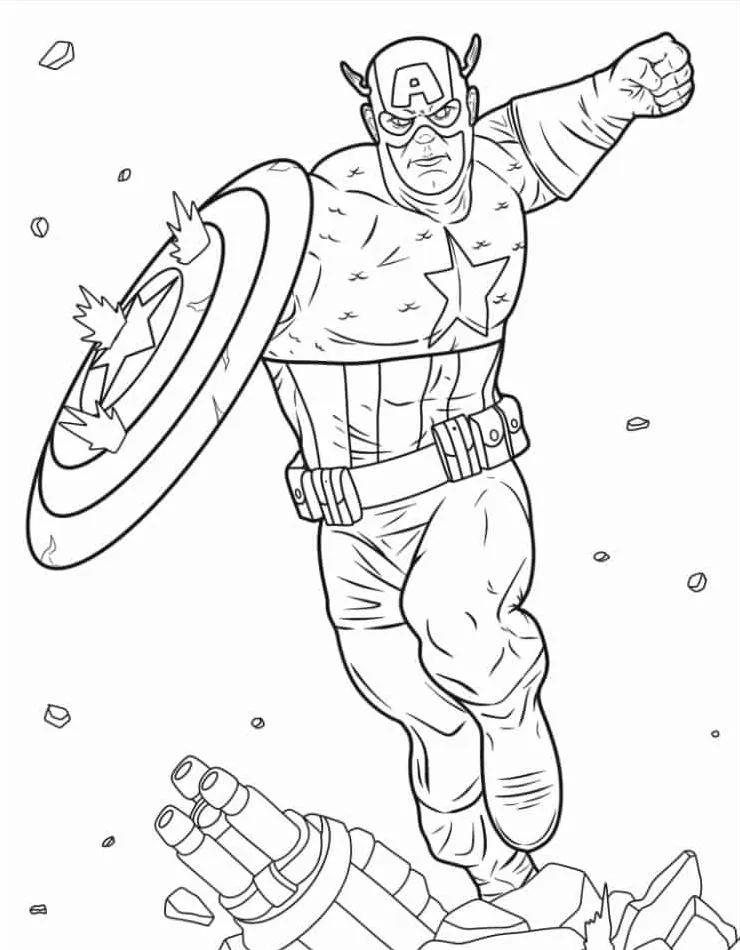 Captain America Coloring Pages 14_result