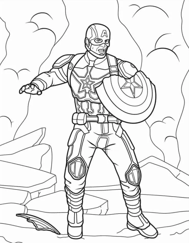 Captain America Coloring Pages 16_result