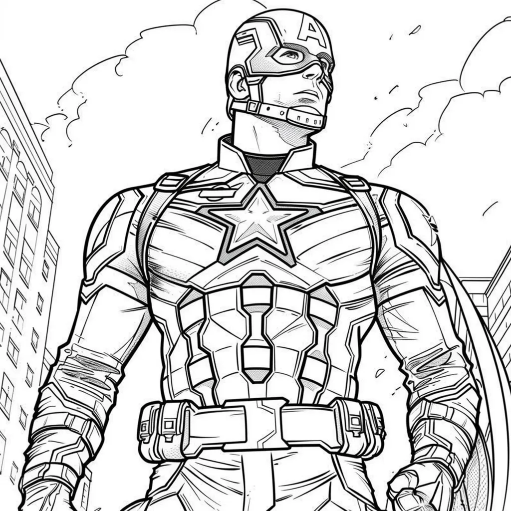 Captain America Coloring Pages 1_result