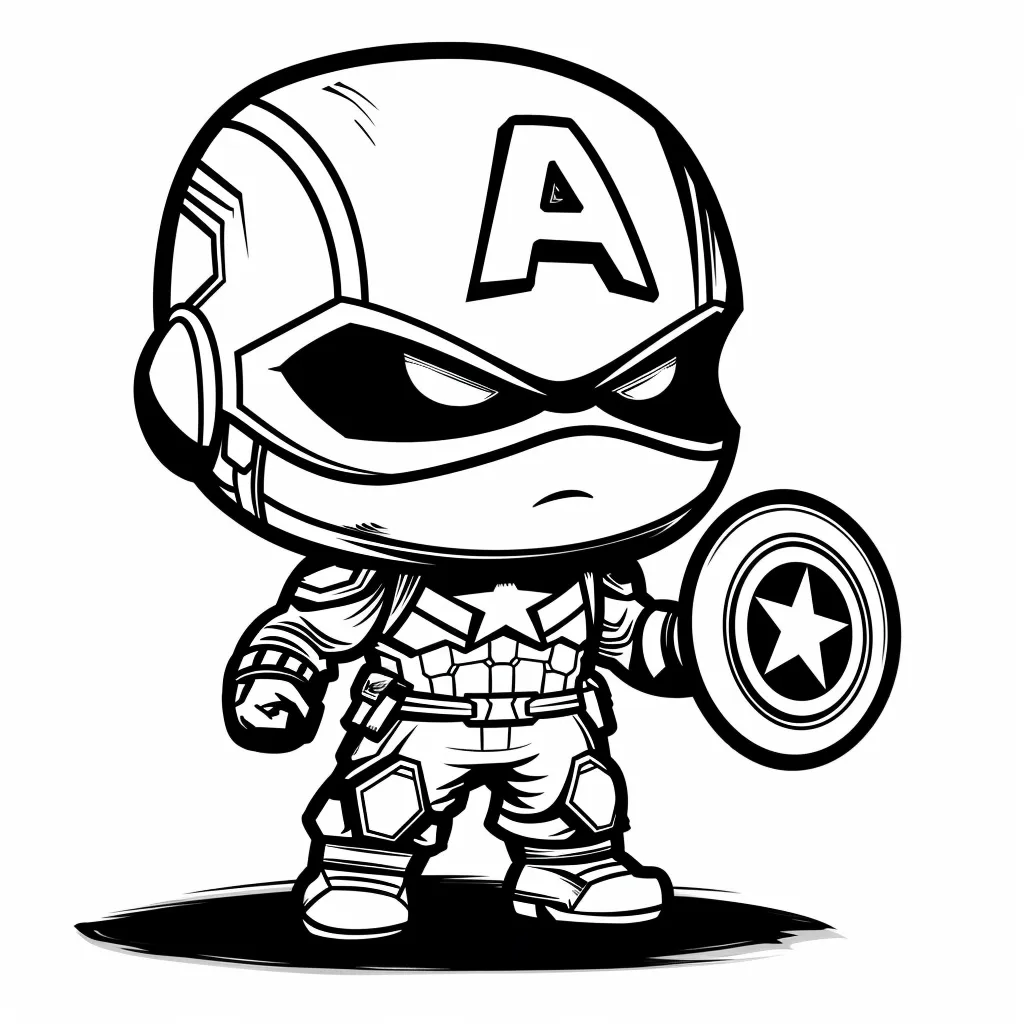 Captain America Coloring Pages 6_result