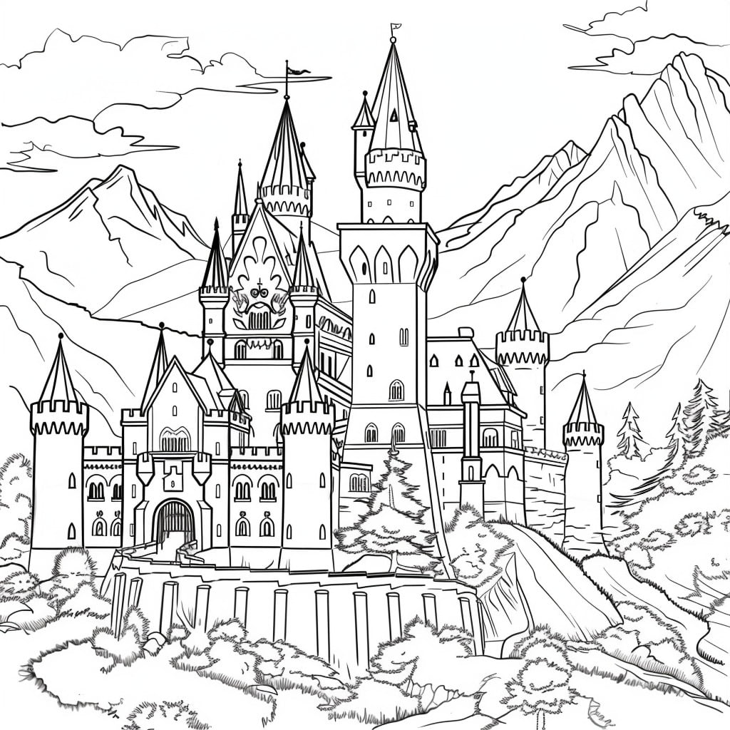 34 Castle Coloring Pages (Free Printables) - SSColoring