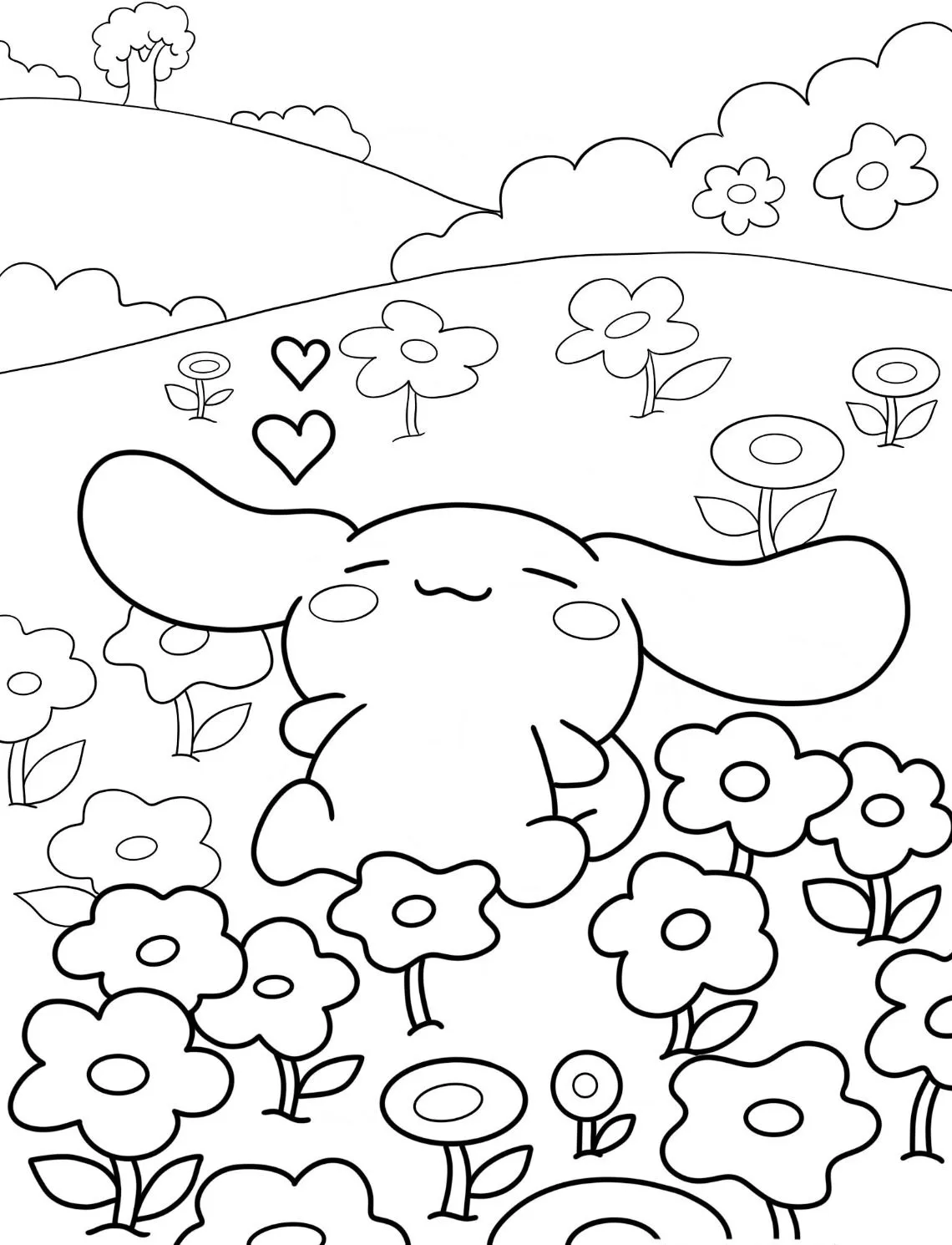 Cinnamoroll Coloring Pages 2025 