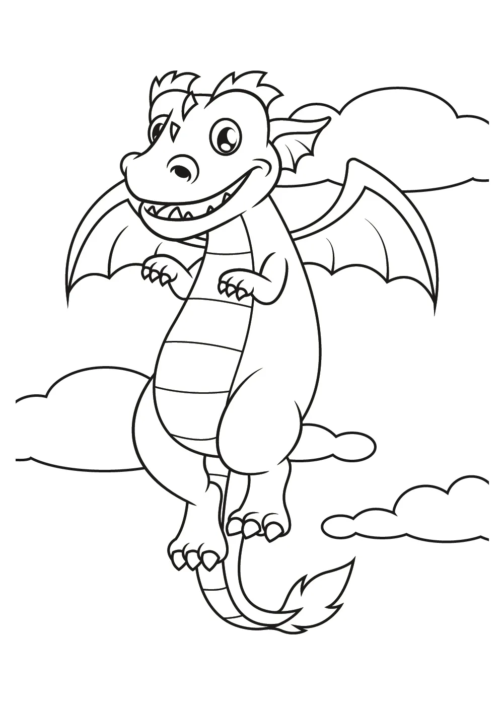 23 Draken kleurplaat: Laat het innerlijke vuur van uw kind los!, image size:1001x1400