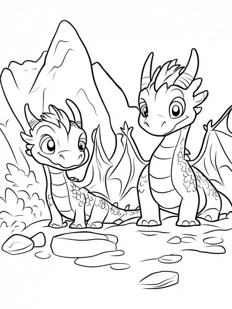  23 Drachen ausmalbilder: Entfesseln Sie das innere Feuer Ihres Kindes! Motiv 