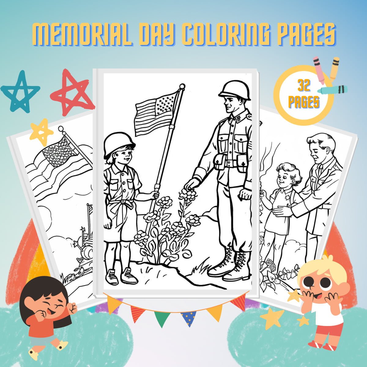33 Memorial Day Coloring Pages For Kids Free PDF Printables