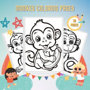 Monkey Coloring Pages