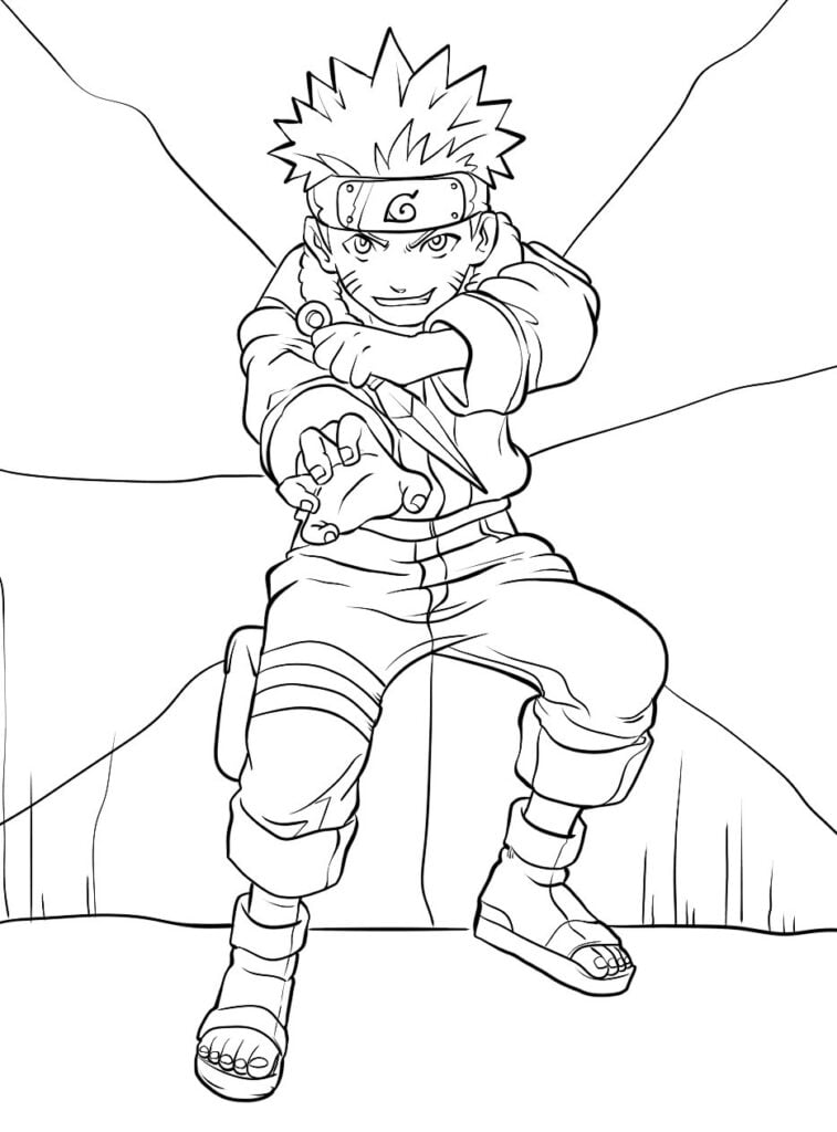 22 Free Printable Naruto Coloring Pages: Ninja Fun!