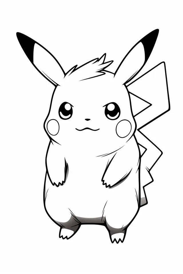 26 Pikachu Omalovánky – zdarma k vytisknutí PDF pro děti