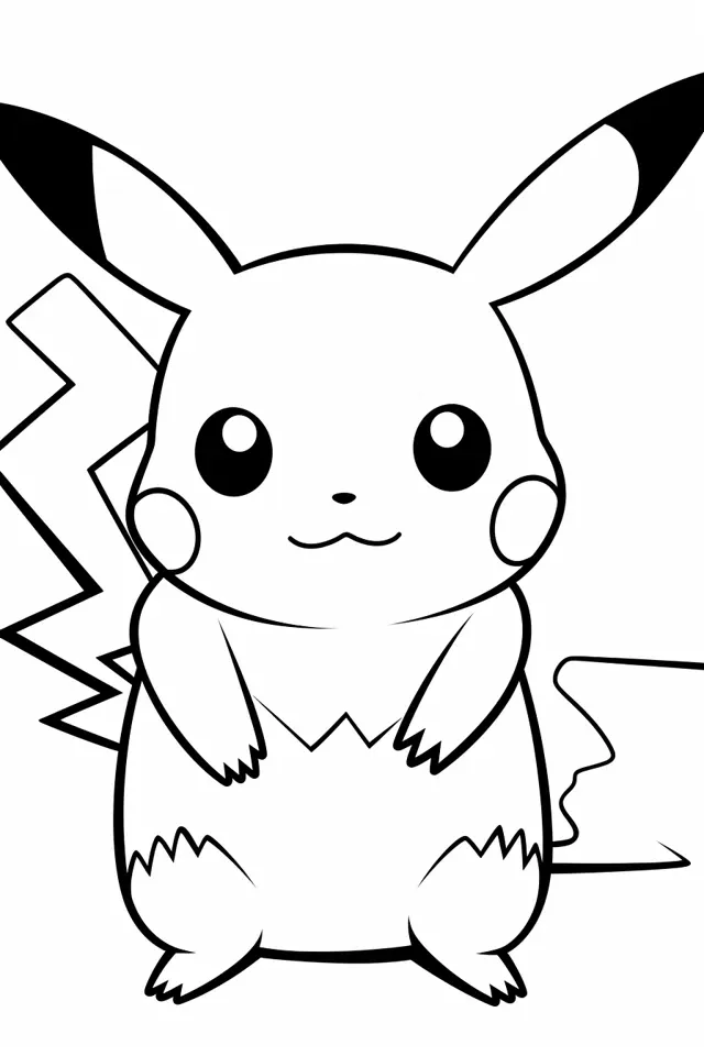 26 Pikachu Kolorowanki - Darmowy PDF do wydrukowania dla dzieci