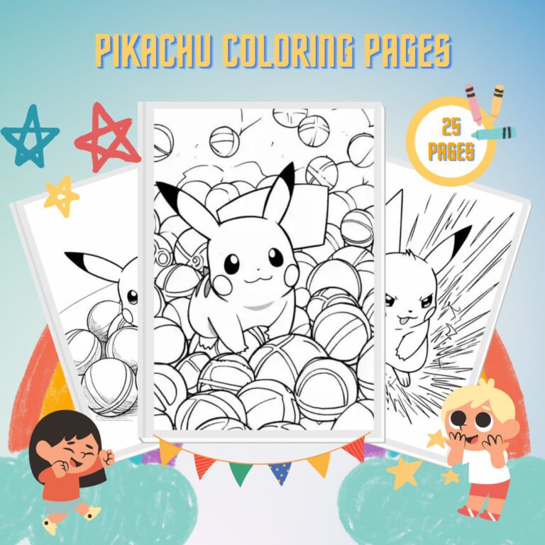 26 Pikachu Coloring Pages Free PDF Printable For Kids