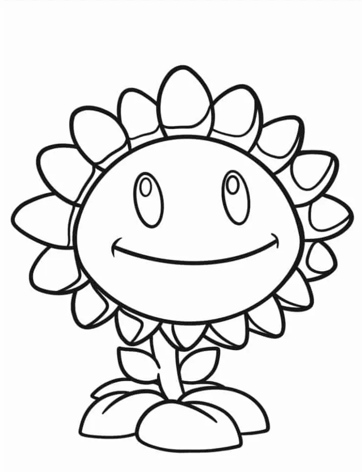 98 Plants Vs. Zombies Coloring Pages For Kids - SSColoring