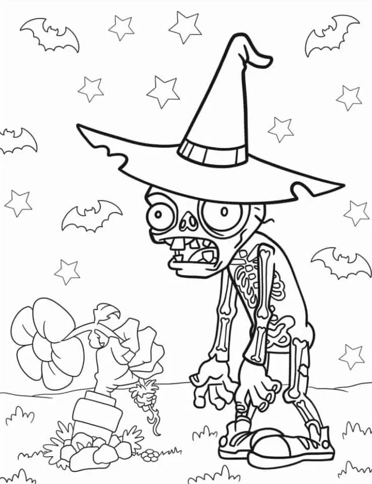 98 Plants Vs. Zombies Coloring Pages For Kids - SSColoring