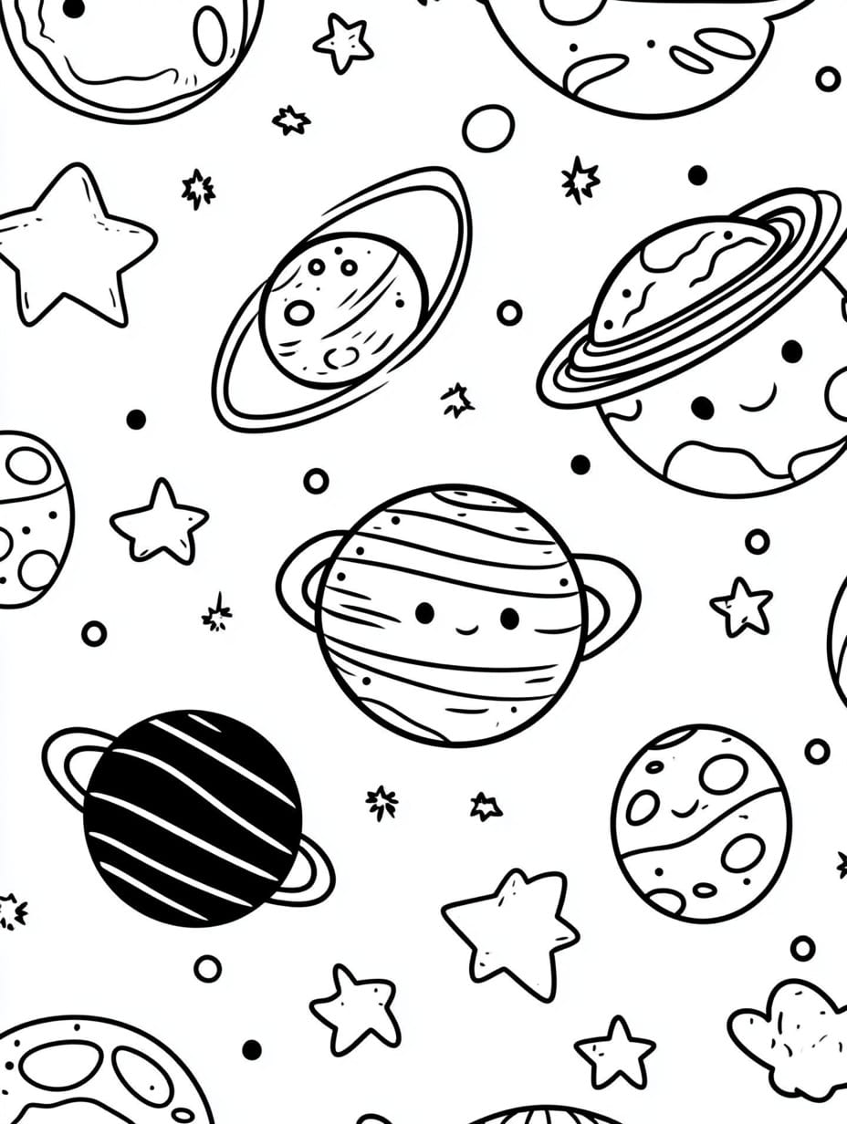 27 Solar System Coloring Pages (Free PDF Printables)