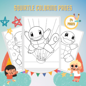 Squirtle Coloring Pages