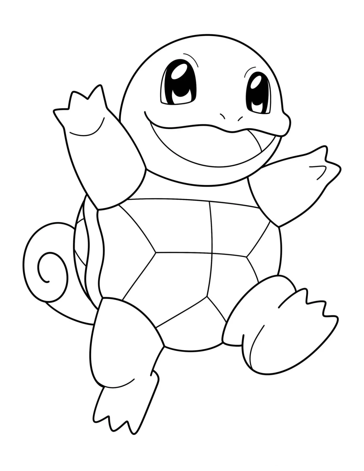 25 Omalovánky Squirtle: Zábava zdarma a k tisku - SSColoring