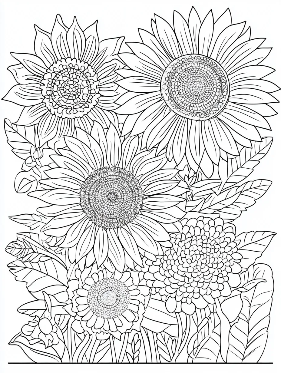 Sunflower Coloring Pages 66 Sunflower coloring pages pdf