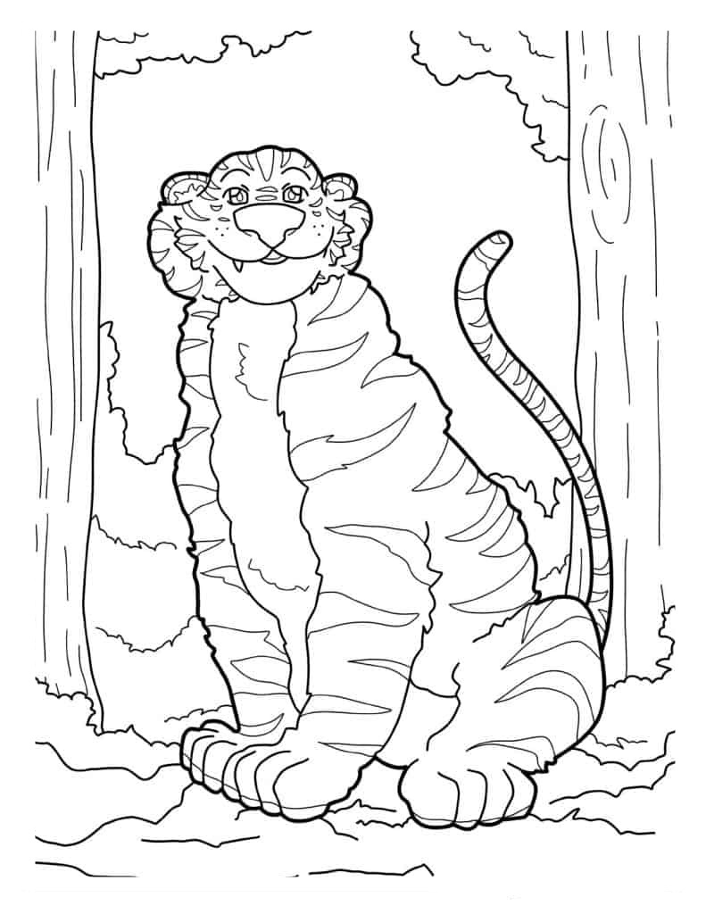 Como Desenhar Um Tigre - Um Guia Passo A Passo Da Mimi Panda | Mimi Panda, image size:791x1024