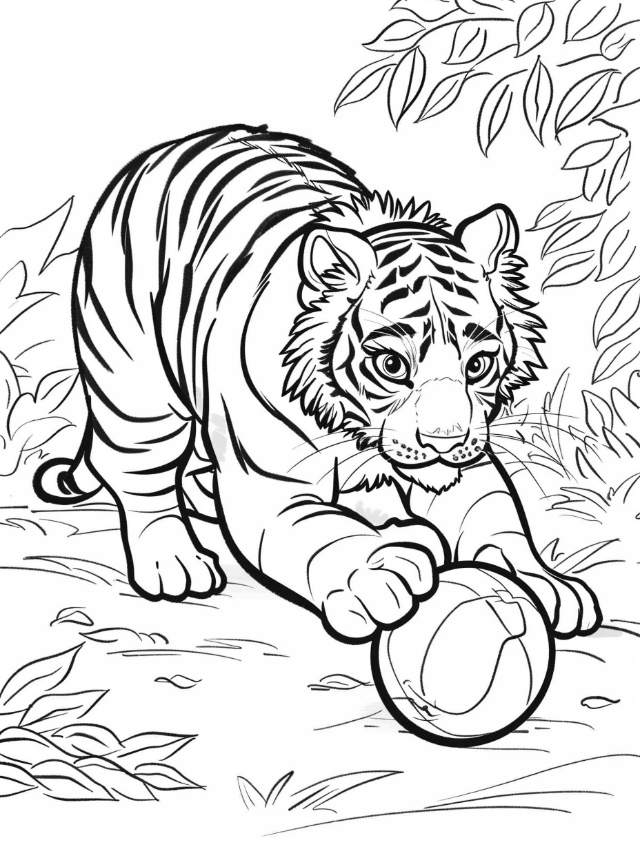 tigre desenho para colorir