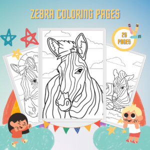 Zebra Coloring Pages