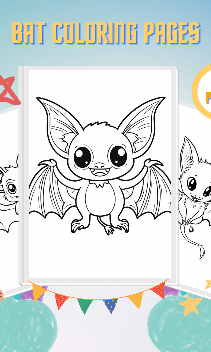 Bat coloring pages