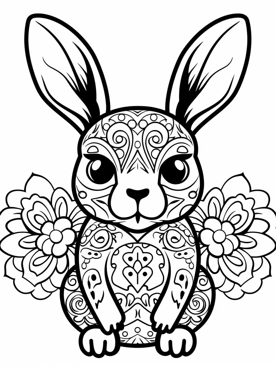 45 Coloriage Lapin pour enfants - PDF imprimables gratuits