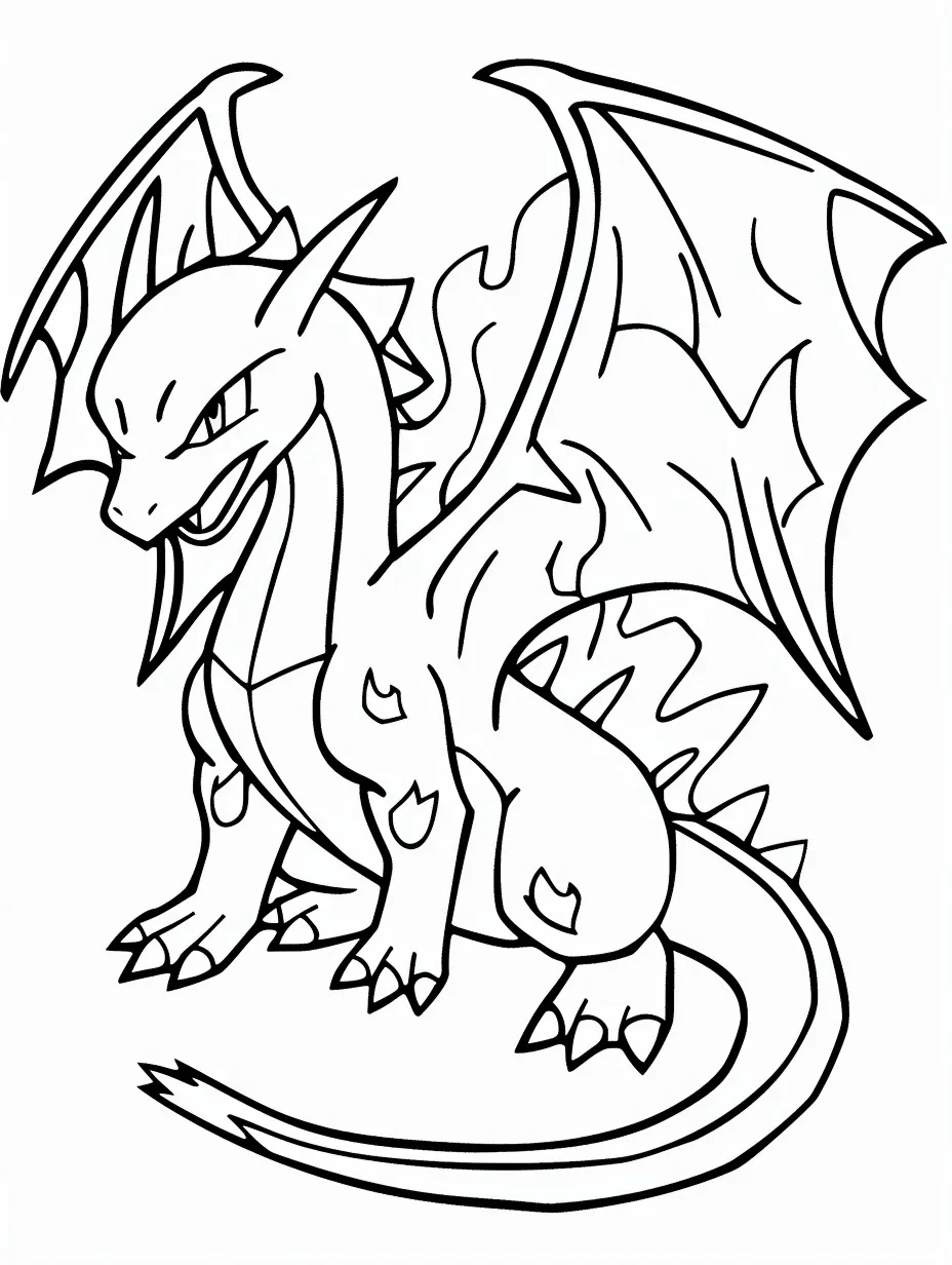 charizard coloring page