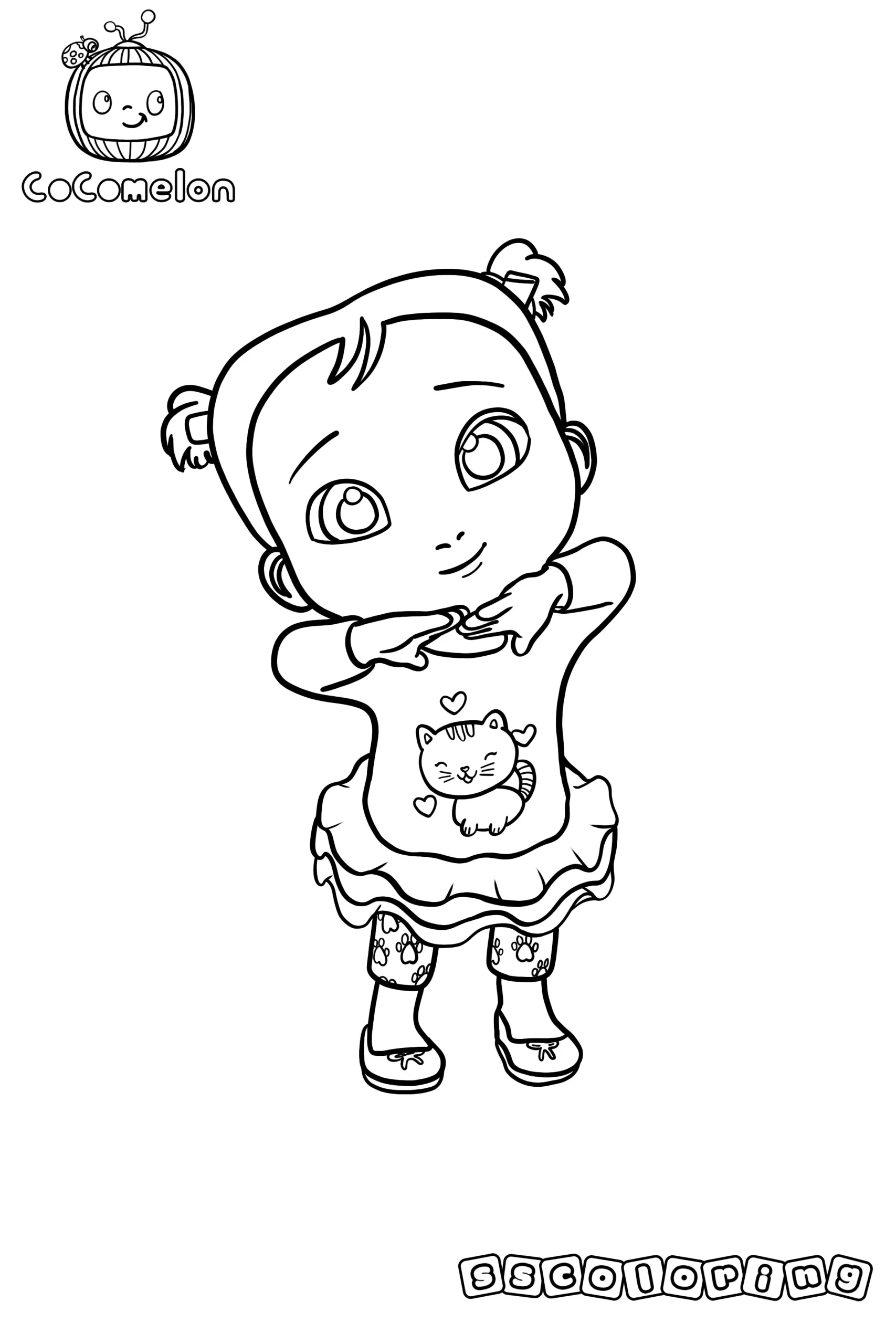 coloring pages for kids CoComelon