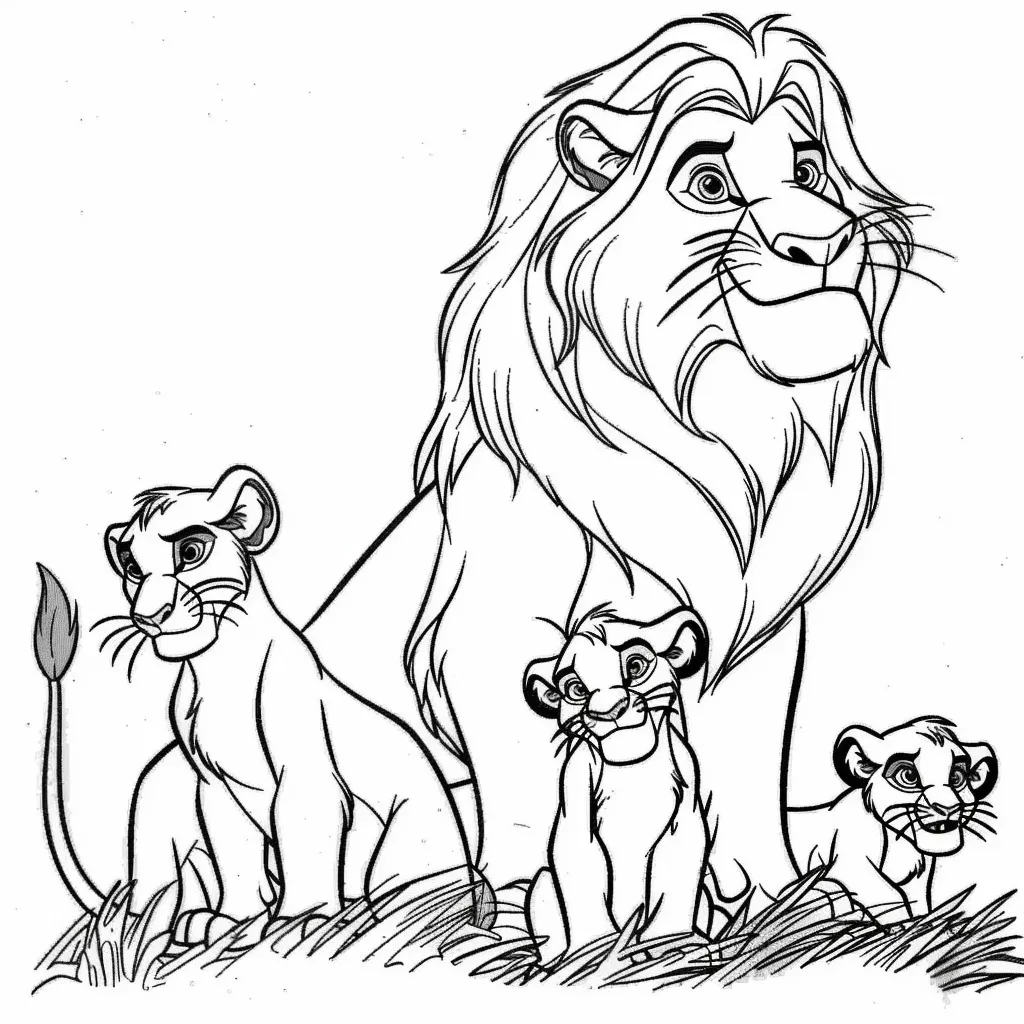 lion king coloring page