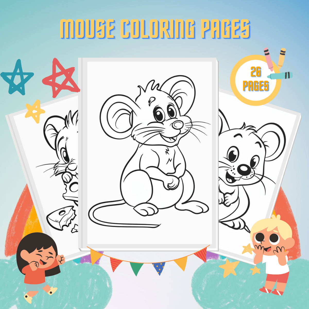 Mouse Coloring Pages Thumb