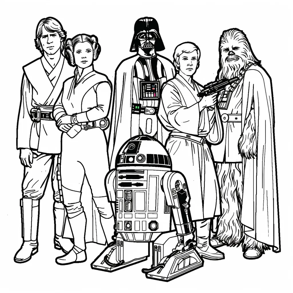 47 Dibujos de Star Wars Para Colorear - Imprimibles en PDF gratis | SSColoring