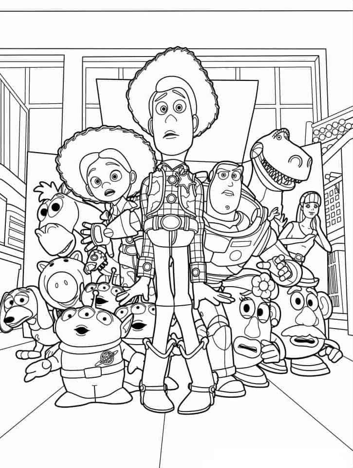 desenho para colorir toy story