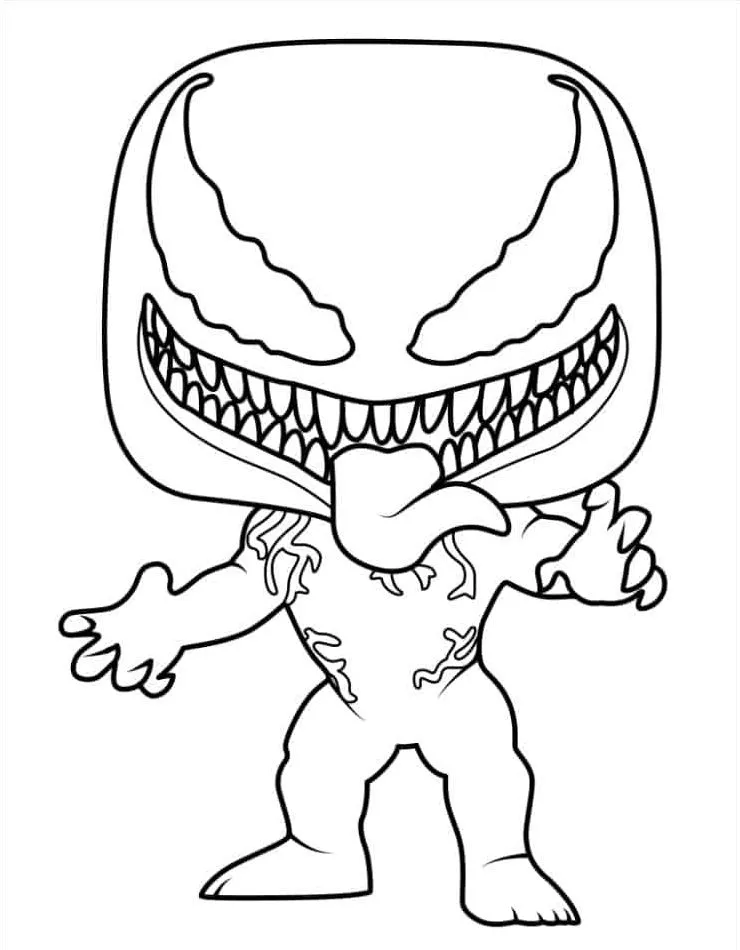 desenho para colorir venom