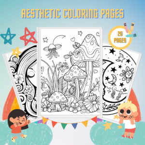 Aesthetic Coloring Pages