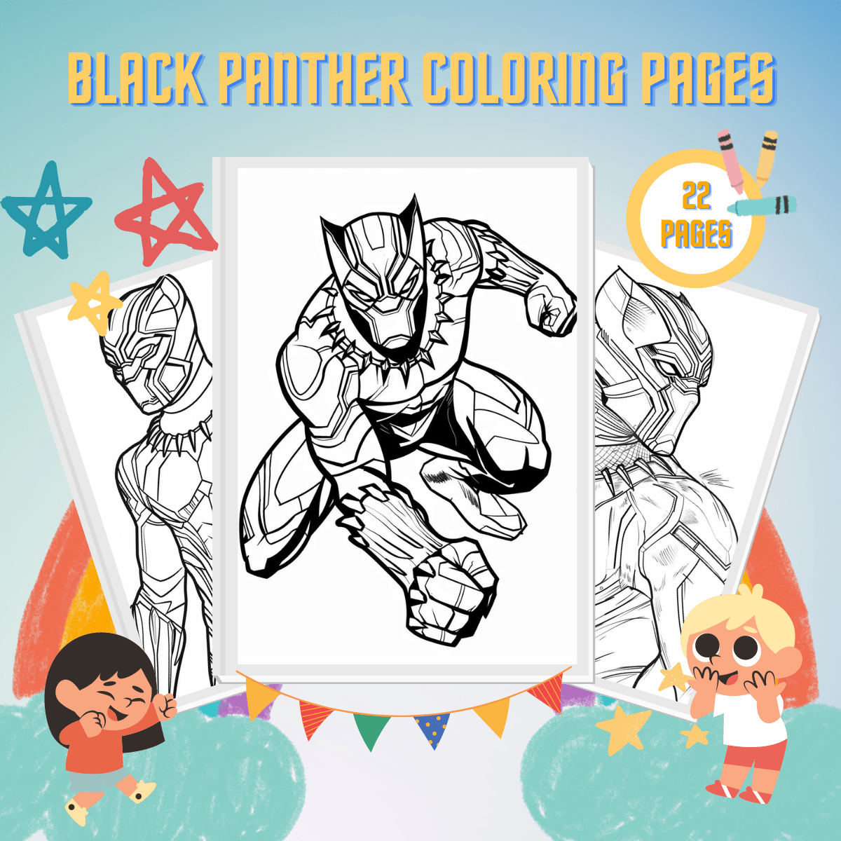 23 Black Panther Coloring Pages | Free Printable PDF